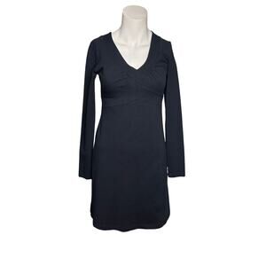 Athleta Dress Women's XSP Black Long Sleeve 95% Organic Cotton